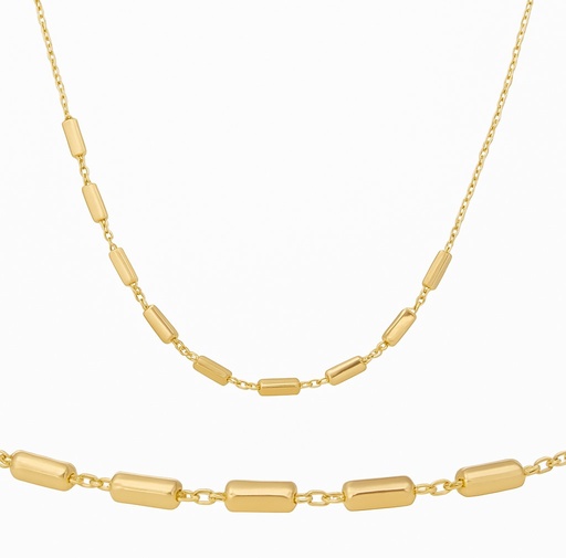 [00104] TUBES NECKLACE.45CM.