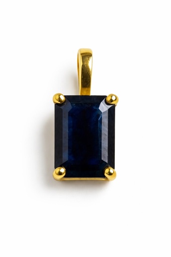 [3974/CZ] COLGANTE ZAFIRO NATURAL 7x5MM.