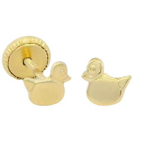 [00121] 4.5MM DUCKLING BABY EARRINGS.SCREW BACK.