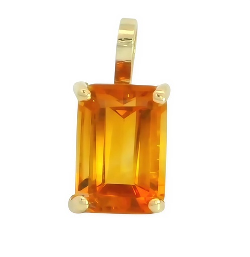 [3974/CC] 7x5MM CITRINE PENDANT