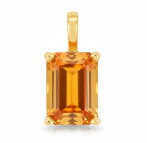 [3974/CC] COLGANTE CITRINO SEMIPRECIOSO 7x5MM.
