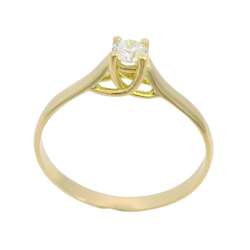 [B4021/17A] 3.5MM DIAMOND SOLITAIRE RING.QUALITY VS.COLOR H