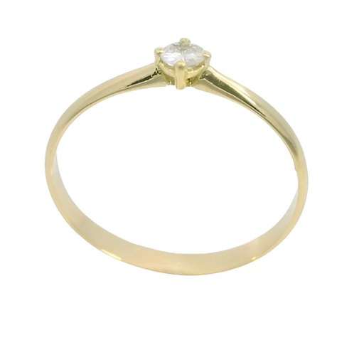 [B4212/11] 3MM DIAMOND SOLITAIRE RING.QUALITY VS.COLOR H.0.11CT TW