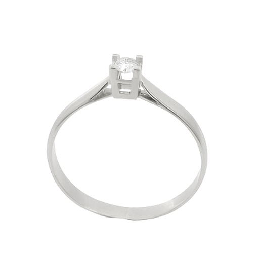 [B4213/11B] 3MM DIAMOND WHITE GOLD SOLITAIRE RING.QUALITY VS.COLOR H.0.11 CT