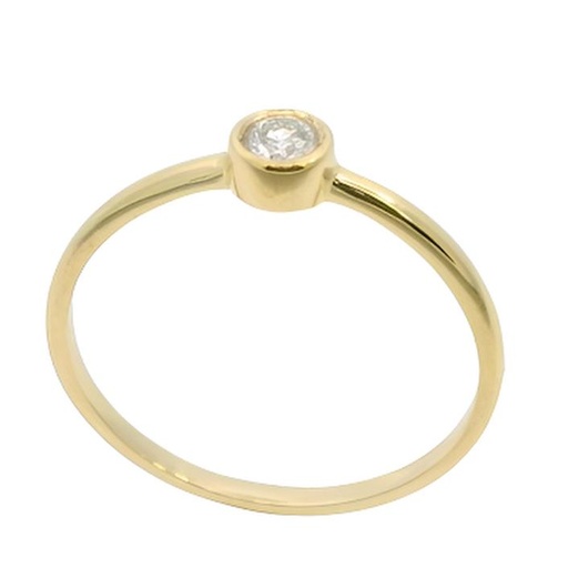 [B4214/11] 3MM DIAMOND SOLITAIRE RING.QUALITY VS.COLOR H.0.11 CT