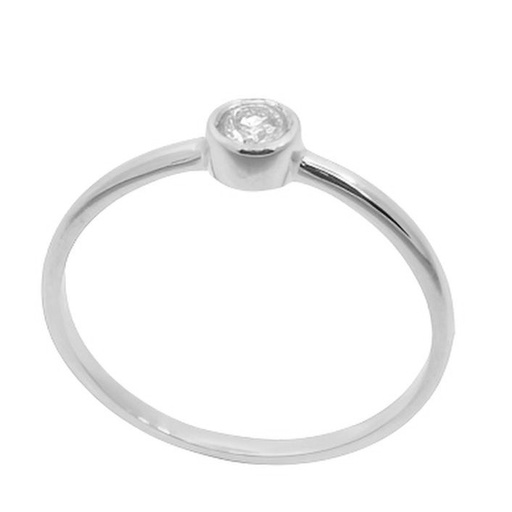 [B4214/11B] 3MM DIAMOND WHITE GOLD SOLITAIRE RING.QUALITY VS.COLOR H.0.11 CT