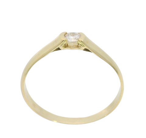 [B4215/11] 3MM DIAMOND SOLITAIRE RING.QUALITY VS.COLOR H.0.11 CT