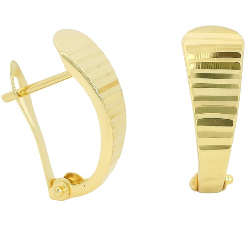 [00146/2] CARVED LEVERBACK EARRINGS.17x6MM