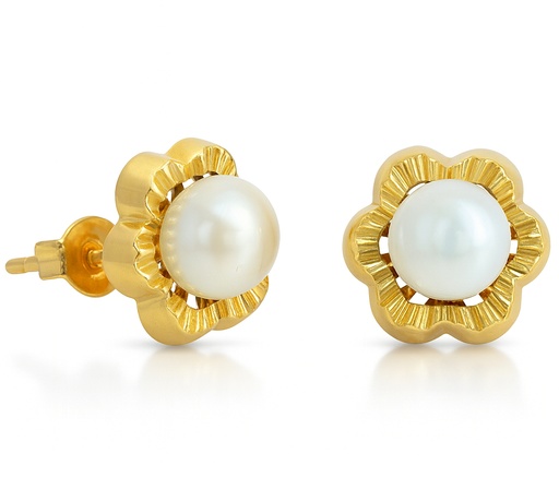 [00175] 6MM FRESHWATER PEARL STUD EARRINGS