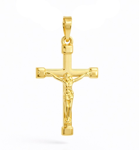 [9K0013] 26x17MM 9 KARAT GOLD CRUCIFIX