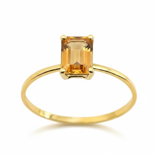 [3974/SC] 7x5MM CITRINE RING