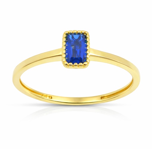[9K0052SZ] 6x4MM NANO SAPPHIRE RING.9 KARAT