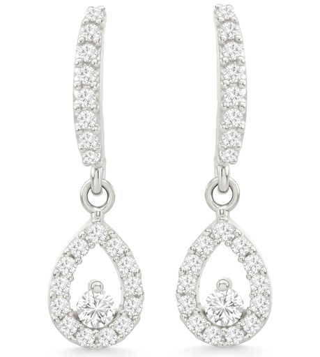 [00196B] PENDIENTES LARGOS ,PERA  CON CIRCONITAS.PRESION.18MM (copia)