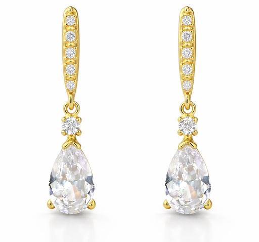 [00210] 18MM DANGLING EARRINGS WITH CZ