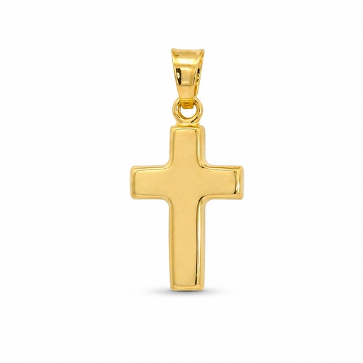 [9K0088] CRUZ LISA SIMN CRISTO .9 KILATES