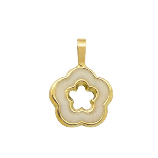 [5445/C] ENAMEL FLOWER PENDANT.