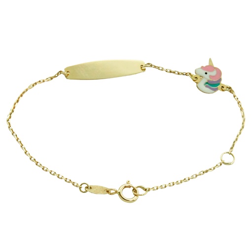 [5800PU] 12CM ENAMEL UNICORN BRACELET.