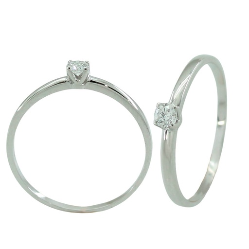 [B4183/25] 4 MM DIAMOND SOLITAIRE RING.VS-H.0.25 CT