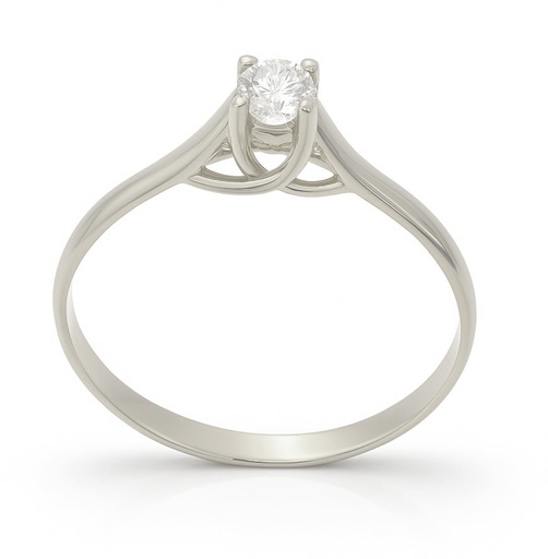 [B4021/25] 3.5MM DIAMOND SOLITAIRE RING. VS-H 0.25 CT 