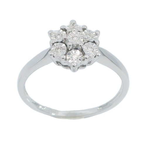 [B4111/0.05] H-SI DIAMOND RING.0.05 CT TW 