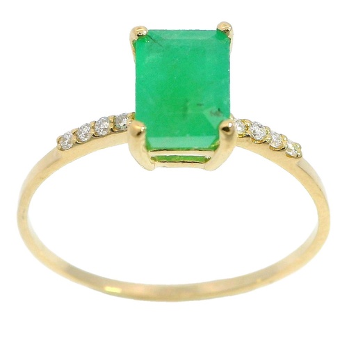 [B4158/SE] 7x5MM (1.10 CT) AND DIAMOND RING. H SI 0.06 CT TW