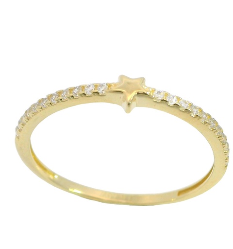 [4185] STAR AMD CZ RING.