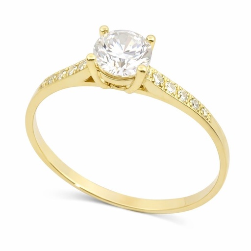 [4411] GOLD RING WITH CZ