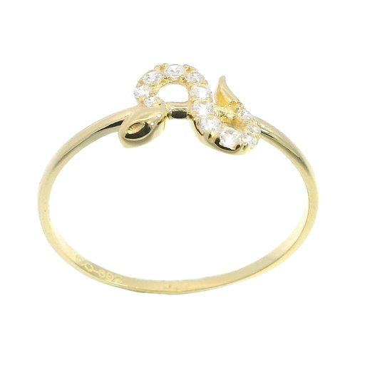 [5026] SNAKE RING WITH CZ