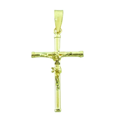 [1281/1] CRUZ TUBO CON CRISTO 25*13*1.5MM CON TAPON