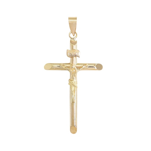 [6065] CRUZ TUBO CON CRISTO 28x16x2MM