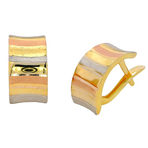 [00038] MEDIOS AROS TRICOLOR CIERRE CATALAN.13x7MM.