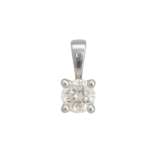 [B4122/C/0.12B] 3MM DIAMOND PENDANT.QUALITY SI.COLOR H. 0.12 CT.WHITE GOLD