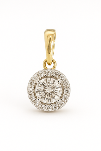 [B4202C/0.15] DIAMOND PENDANT.QUALITY SI,COLOR H.0.15 CT TW