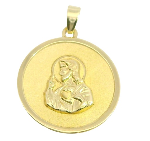 [00096] MEDALLA REDONDA SAGRADO CORAZON DE JESUS.17 MM.