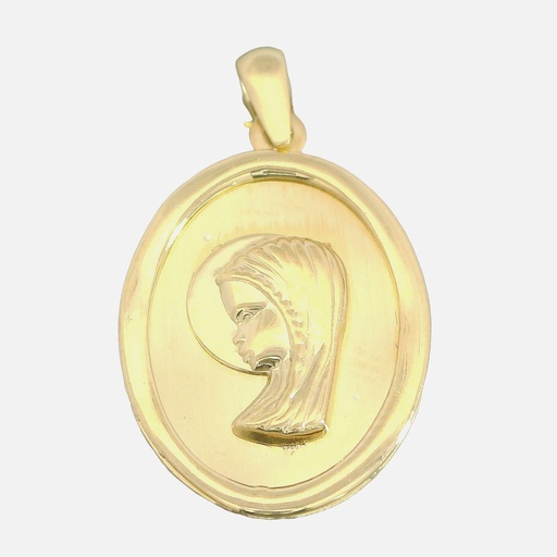 [4938] 18MM OVAL VIRGIN MEDAL.