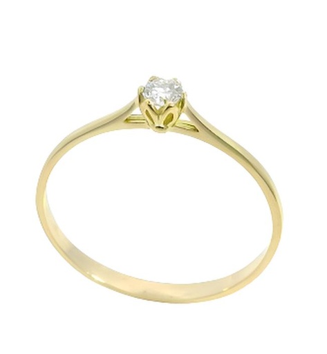 [B4211/11] SOLITARIO BRILLANTE 3.00MM VS-H 0.11 CT