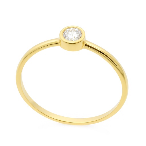 [B4214/11] SOLITARIO BRILLANTE 3.00MM VS-H 0.11 CT