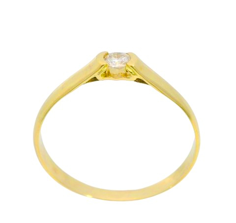 [B4215/11] SOLITARIO BRILLANTE 3.00MM VS-H 0.11 CT