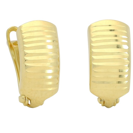 [00145/2] CARVED LEVERBACK EARRINGS.17x6MM
