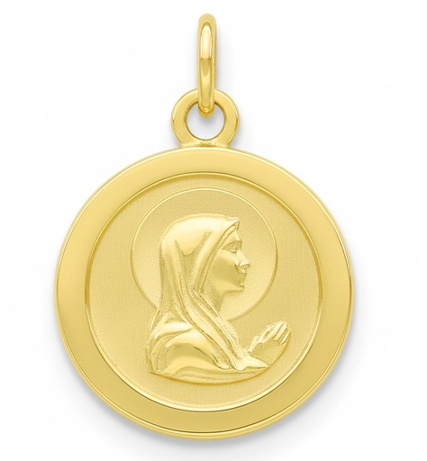 [5725] MEDALLA REDONDA VIRGEN NIÑA 20MM