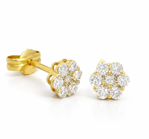 [B4174P/0.18] DIAMOND STUD EARRINGS.0.18 CT TW.QUALITY SI,COLOR H