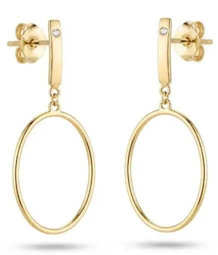 [00264] PENDIENTES LARGOS 30x13MM CON CIRCONITA.PRESION 