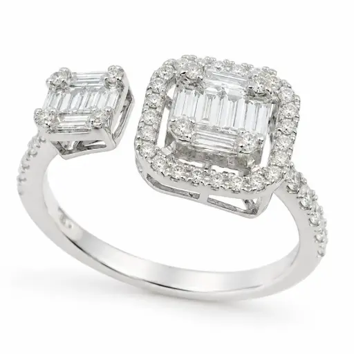 [B4258/0.93] 0.93 CT TW DIAMOND RING