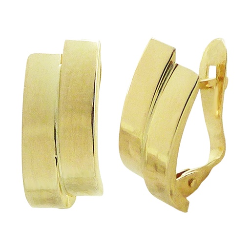 [5049] CURVED BANDS LEVERBACK EARRINGS.