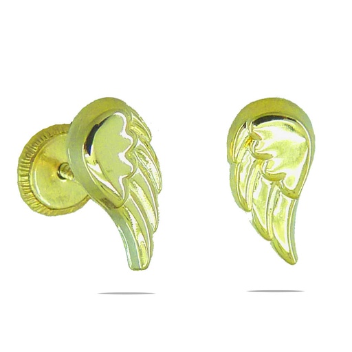 [4263] 10MM WINGS EARRINGS.SCREW BACK.