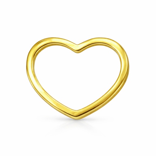 [3955] 12MM PLAIN HEART  PENDANT.