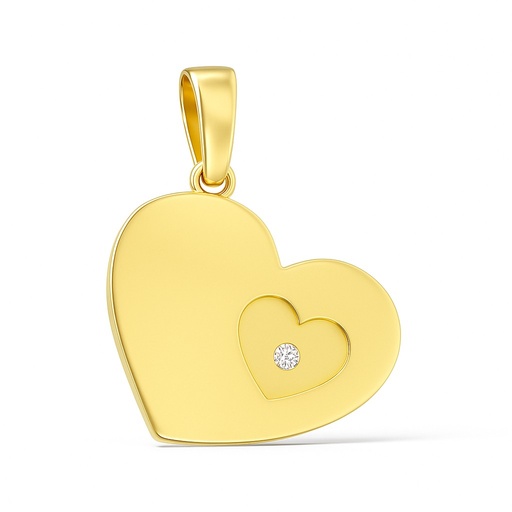 [5129/C] COLGANTE CORAZÓN CON CIRCONITA 9MM