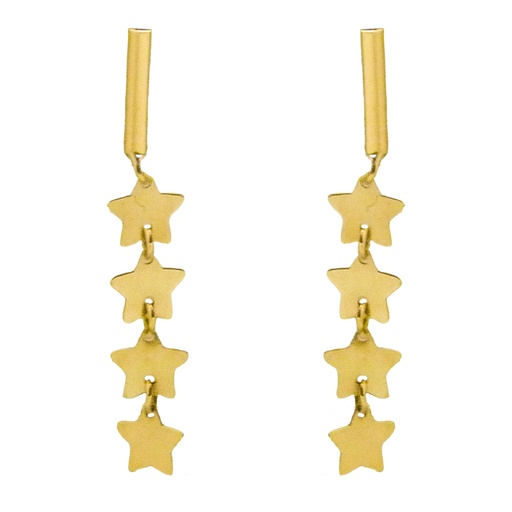 [5059] PENDIENTES BARRA Y ESTRELLAS.25MM.PRESION