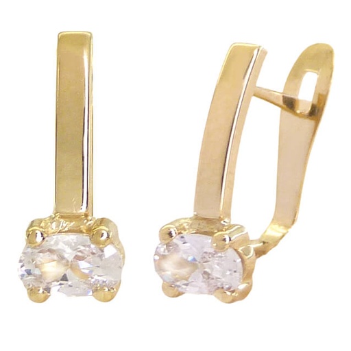 [5629] 6MM CZ LEVERBACK EARRINGS.
