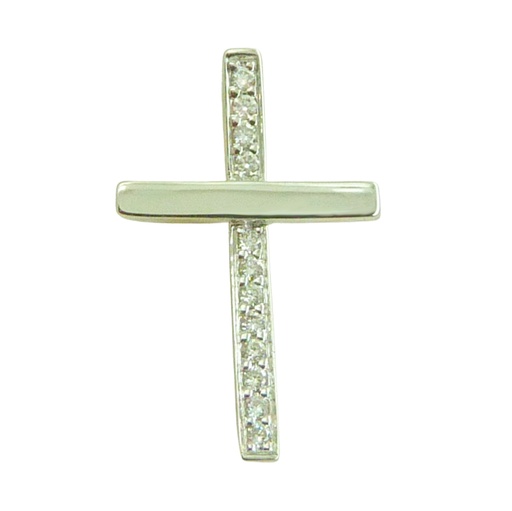 [B4116/0.04] CRUZ 16x10MM 12 BRILLANTES 0.04 CT TW H-SI